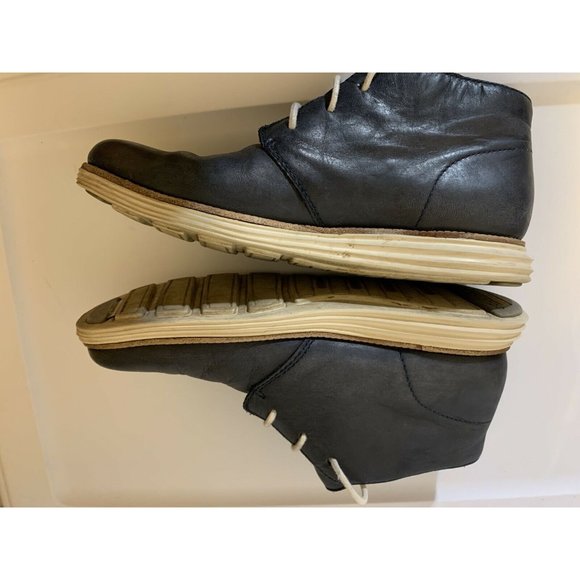 Cole Haan Grand OS Men’s Sz‎ 8M Blue Leather Ankle Boot - Picture 9 of 10